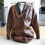 Soepele Leren Vintage Dames Jas (M) € 65,-, Kleding | Dames, Jassen | Winter, Maat 38/40 (M), Bruin, Ophalen of Verzenden, Vintage