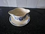 Leuke Franse juskom blauw/wit aardewerk, Antiek en Kunst, Antiek | Servies los, Ophalen of Verzenden