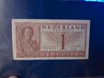 1 Gulden Muntbiljet 1943 - Beatrix, Ophalen of Verzenden, 1 gulden, Los biljet