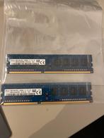2x 4GB DDR3 RAM PC3-12800U, Gebruikt, DDR3, Ophalen of Verzenden, Desktop