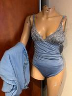 CALZEDONIA badpak met pailletten en tuniek maat M, Paars, C, Calzedonia, Badpak