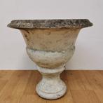 Antieke Franse stenen tuinvaas, bloempot tuinpot steen 402, Tuin en Terras, Tuinvazen, Valkenswaard, Gebruikt, Info@flashbackfurniture.nl