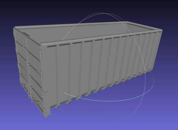 (Tamiya) hoge haak-container., Hobby en Vrije tijd, Modelauto's | Overige schalen, Nieuw, Overige typen, Verzenden