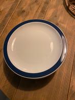 Ontbijtborden wit met blauwe rand (7), Huis en Inrichting, Keuken | Servies, Ophalen of Verzenden