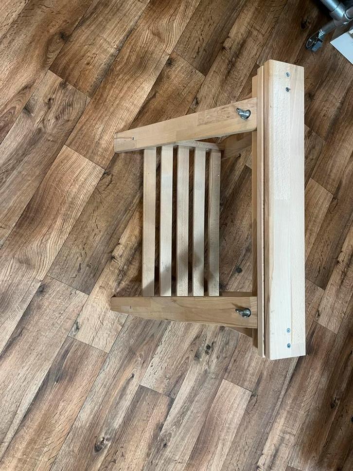 IKEA Houten Schraag 1 stuks  - Stevig en Praktisch, Huis en Inrichting, Stoelen, Gebruikt, Eén, Hout, Bruin, Ophalen