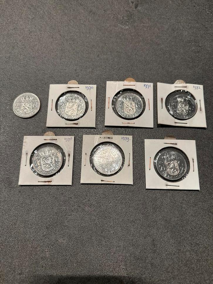 Nikkelen Rijksdaalders - Diverse Jaartallen, Postzegels en Munten, Munten | Nederland, Losse munt, 2½ gulden, Koningin Juliana