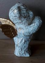 PAPIER MACHE BEER MET HOUDEN VLEUGELS*ENGELTJE, Verzenden, Gebruikt