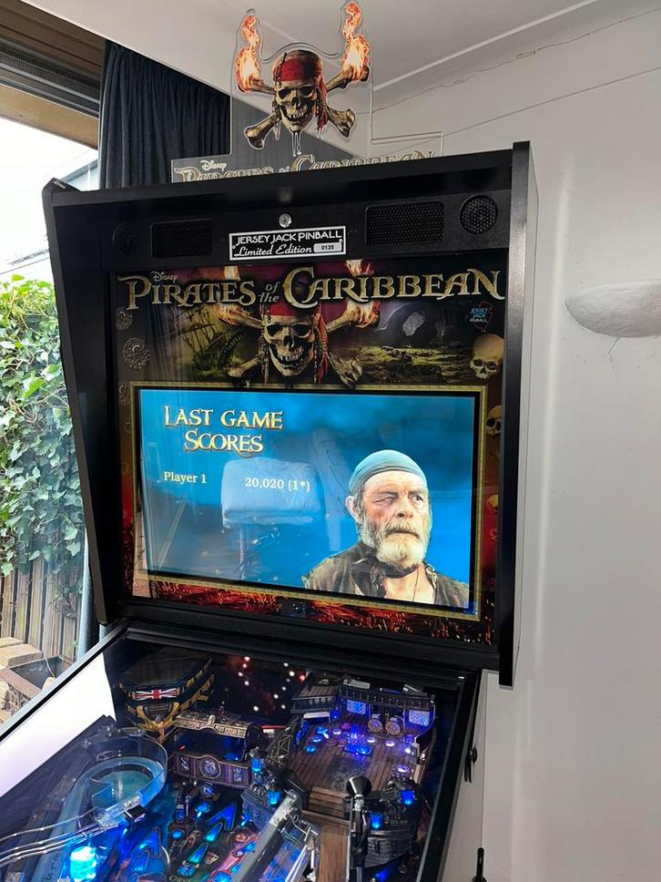 JJP Pirates of the Caribbean LE flipperkast, Verzamelen, Automaten | Flipperkasten, Zo goed als nieuw, Elektronisch, Flipperkast