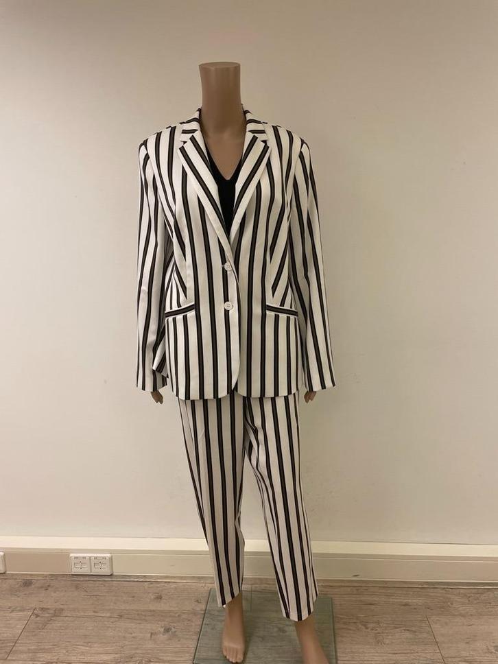NIEUW: Taifun zwart/bruin/roomwit pak maat 44, Kleding | Dames, Jasjes, Kostuums en Pakken, Nieuw, Kostuum of Pak, Maat 42/44 (L)
