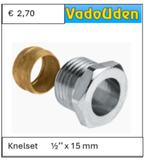 knelset     1/2"x 15 mm   vado alle knelfittingen    VADO, Minder dan 30 cm, Overige typen, Nieuw, Minder dan 60 cm