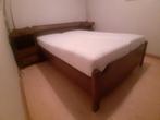 Zeer mooie vintage massief houten slaapkamer incl Coolmax, Ophalen, Zo goed als nieuw, Tweepersoons
