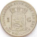 XntriQ-Coins - zilveren 1 Gulden 1845a Willem II, Postzegels en Munten, Munten | Nederland, 1 gulden, Zilver, Ophalen of Verzenden