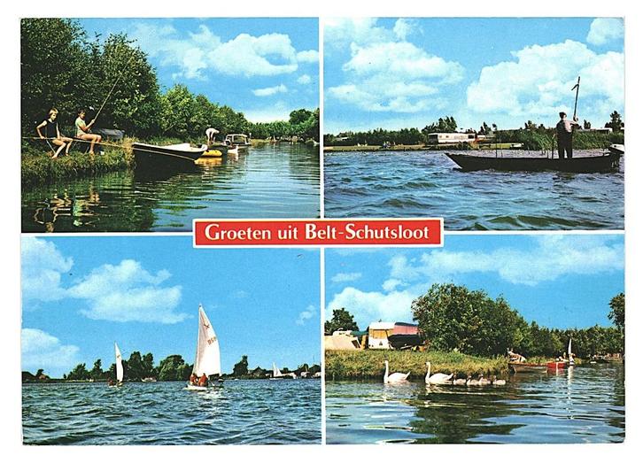 982122 Belt Schutsloot Ov _Gelopen met mooie zegel Piano, Verzamelen, Ansichtkaarten | Nederland, Gelopen, Overijssel, Ophalen of Verzenden