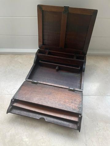 Antiek Compacte secretaire/reisbureau beschikbaar voor biedingen