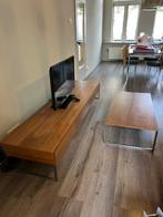 Tv-meubel van hout met metalen poten, Ophalen, Gebruikt, 25 tot 50 cm, Minder dan 100 cm