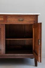 ♡ Verkocht ♡ Vintage commode met marmeren blad, Ophalen, 50 tot 70 cm, 100 cm of meer