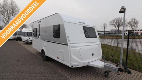 Knaus Sport 450 FU VOORRAAD VOORDEEL / 529, Caravans en Kamperen, Caravans, Bedrijf, tot en met 4, 1000 - 1250 kg, Rondzit, Knaus