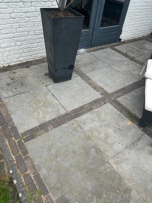 Gebakken waaltjes (oud paars/bruin), Tuin en Terras, Tegels en Klinkers, Gebruikt, Klinkers, 5 tot 10 m², Ophalen of Verzenden