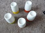 vijf vintage eierdopjes van tupperware, Verzamelen, Retro, Ophalen of Verzenden, Overige typen