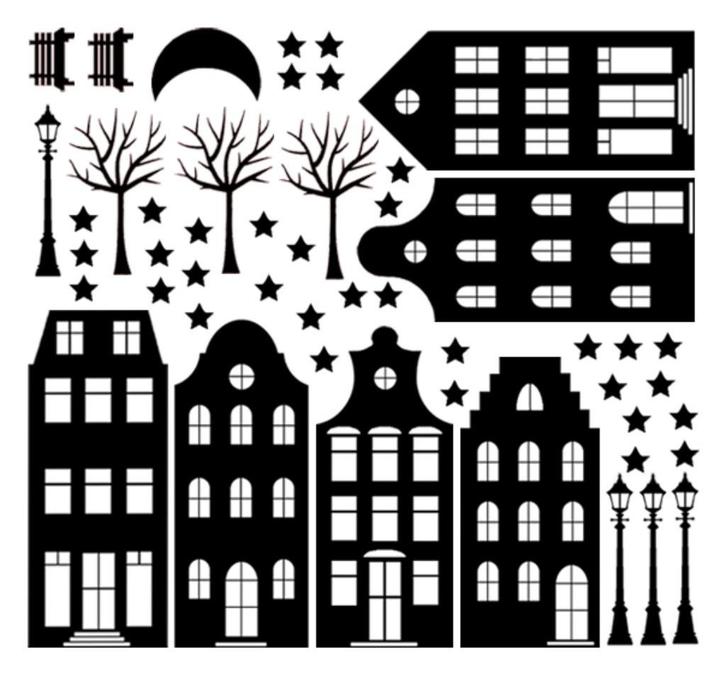 Herbruikbare raamstickers voor Kerstmis en Sinterklaas, Diversen, Kerst, Nieuw, Ophalen of Verzenden