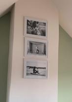 3x 30x40cm witte fotolijsten HEMA incl. 3x posters Desenio, Ophalen, Zo goed als nieuw, Minder dan 50 cm