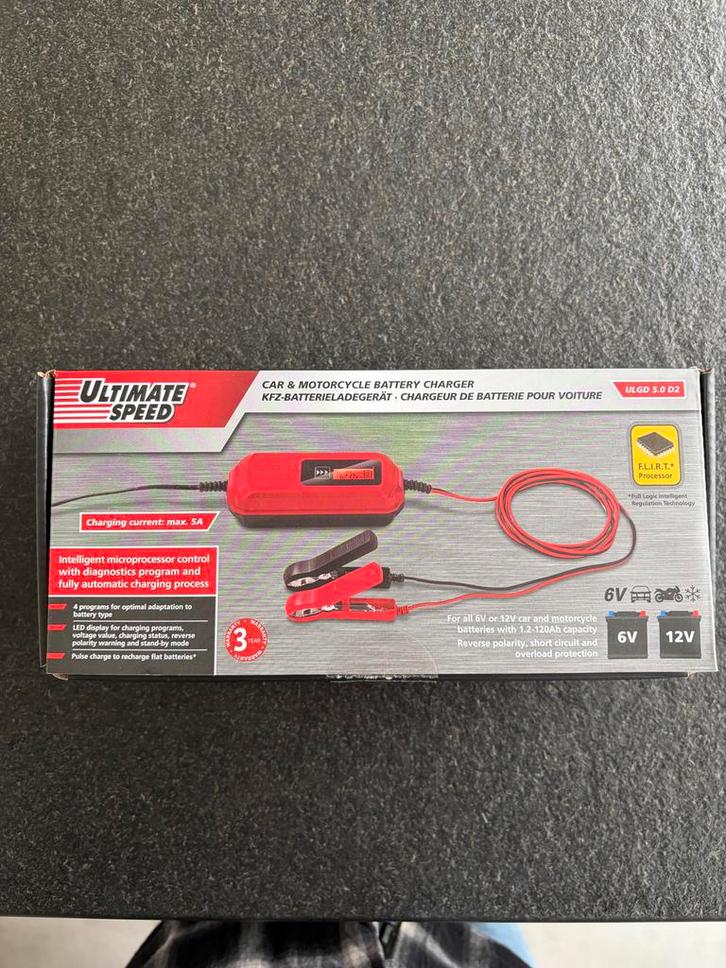 Ultimate Speed Acculader 6V/12V, Auto diversen, Jumpstarters, Nieuw, Ophalen