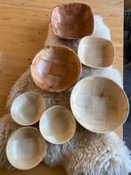 Vintage Formosa woven wooden schalen /bakjes, Ophalen of Verzenden, Zo goed als nieuw, Rond, Hout