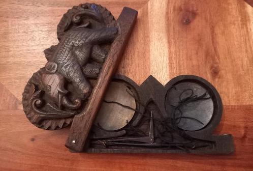 Houten opiumweegschaal olifant uit Nepal antiek, Antiek en Kunst, Antiek | Overige Antiek, Ophalen of Verzenden