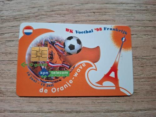 Gratis: telefoonkaart KNVB WK voetbal 1998 Frankrijk, Verzamelen, Telefoonkaarten, Nederland, Ophalen of Verzenden