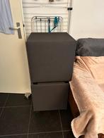 2x Kårlsson Nachtkastje/Hocker Antraciet, Ophalen, Minder dan 50 cm, Vierkant, Minder dan 50 cm