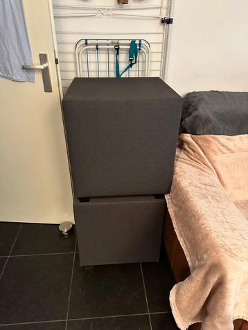 2x Kårlsson Nachtkastje/Hocker Antraciet beschikbaar voor biedingen