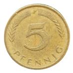 Duitsland 5 Pfennig 1977 J, Postzegels en Munten, Munten | Europa | Niet-Euromunten, Duitsland, Losse munt, Verzenden