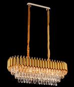 Ovaal hanglamp goud/gold chandelier eric kuster NEW, Huis en Inrichting, Lampen | Kroonluchters, Verzenden, Nieuw, Glas, Eric Kuster
