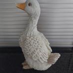 Mooi kunststof tuinbeeld eend/gans 29 cm groot, Tuin en Terras, Tuinbeelden, Ophalen, Zo goed als nieuw, Kunststof, Dierenbeeld