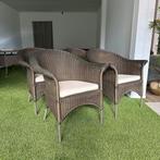 4x Wicker tuinstoelen – Gebruikt met lichte beschadigingen, Gebruikt, Verzenden, ., .
