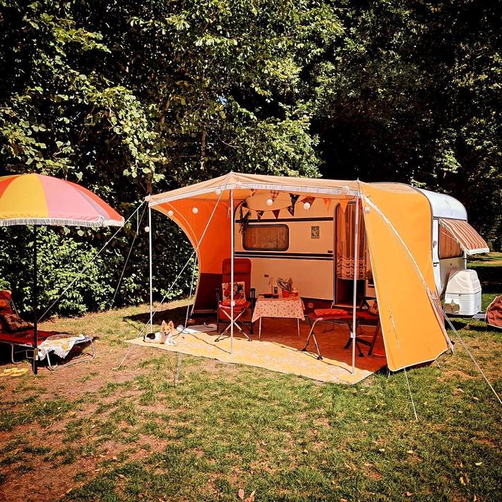Echte retro vintage luifels en voortenten op maat, Caravans en Kamperen, Voortenten en Luifels, Nieuw, Ophalen