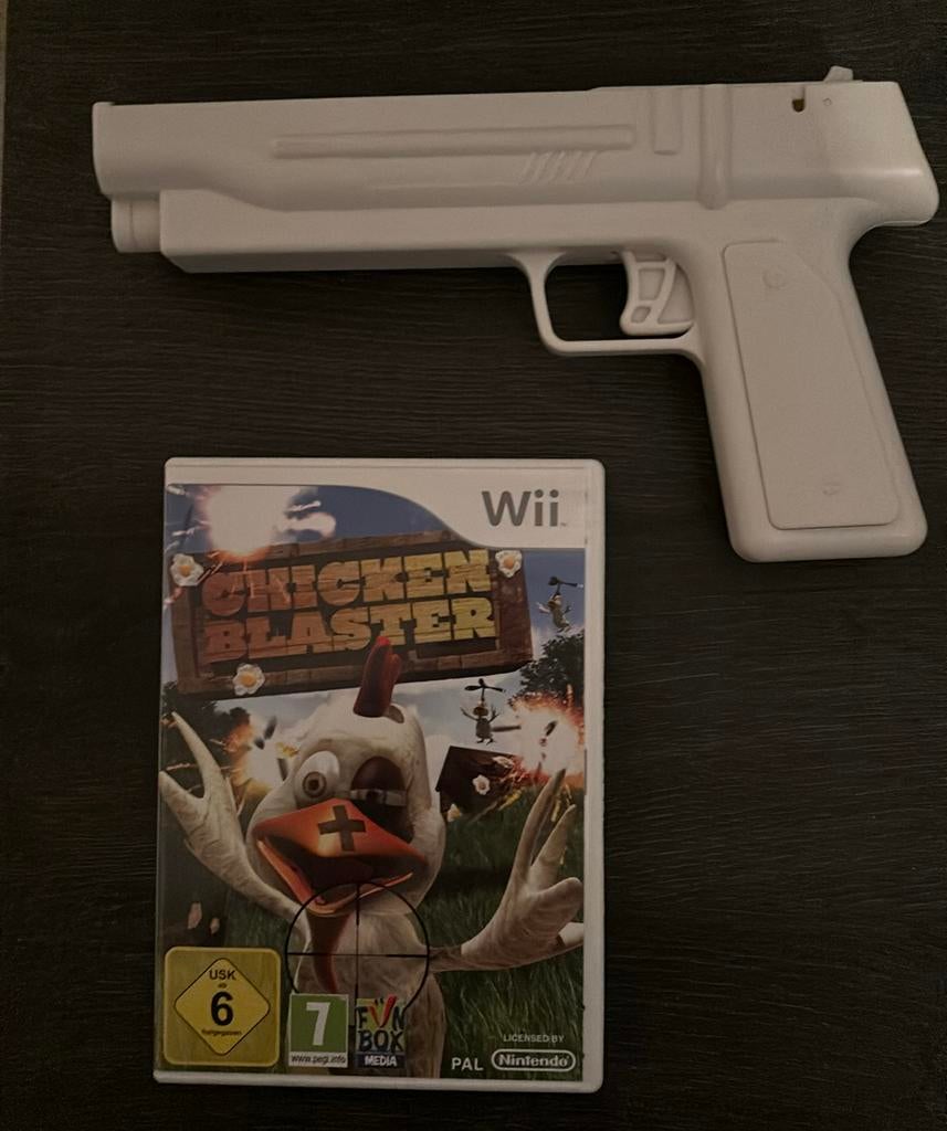Chicken blaster compleet met handleiding en pistool, Spelcomputers en Games, Games | Nintendo Wii, Shooter, 2 spelers, Eén computer