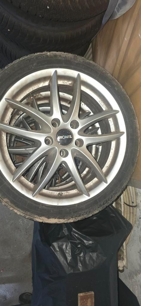 Winterbanden 5x112  17 inch, Auto diversen, Wieldoppen, Ophalen