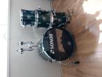 Sonor S-Class Shell set – Azure Groen – 20/14/12/10 inch, Muziek en Instrumenten, Drumstellen en Slagwerk, Ophalen, Gebruikt, Sonor