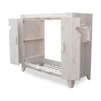 Leuke bedstee voor kinderkamer, Ophalen, 90 cm, Eenpersoons, Wit