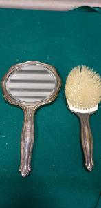 hand borstel en spiegel antiek, Ophalen of Verzenden