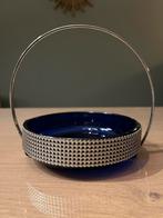 Mooi vintage suikerschaaltje bonbonnière cobalt glas, Antiek en Kunst, Antiek | Glas en Kristal, Ophalen of Verzenden