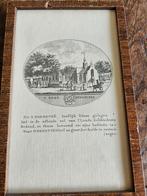 Antiek schilderijtje van Ollefen & Bakker. Dorp Heemstede, Antiek en Kunst, Kunst | Etsen en Gravures, Ophalen of Verzenden