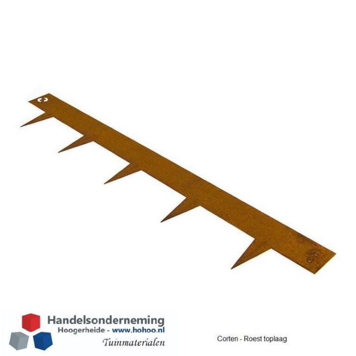 Kantopsluiting corten roest kleur cor-ten ronde vormen tuin, Tuin en Terras, Grind, Keien en Split, Nieuw, Overige typen, Bruin