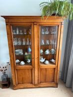 antieke vitrinekast, Huis en Inrichting, Ophalen, Met plank(en), Gebruikt, 100 tot 150 cm