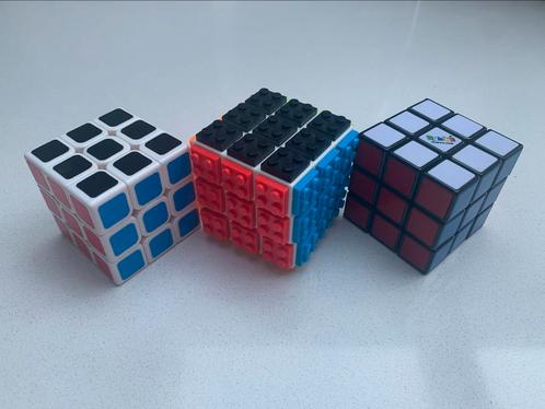 Drie kubussen, Hobby en Vrije tijd, Denksport en Puzzels, Gebruikt, Rubik's of 3D-puzzel, Minder dan 500 stukjes, Ophalen of Verzenden