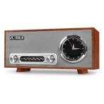 Retro Bluetooth Wekker Radio - Mahoniehout, Ophalen of Verzenden, Zo goed als nieuw, Radio