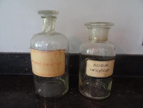 2 Franse antieke apothekers potten / flessen, Antiek en Kunst, Antiek | Overige Antiek, Ophalen