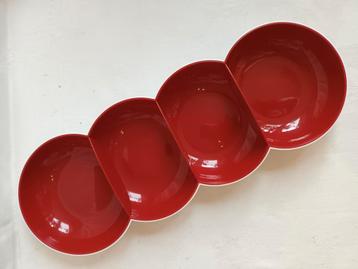 Tupperware Allegra Tapasschaal rood wit beschikbaar voor biedingen