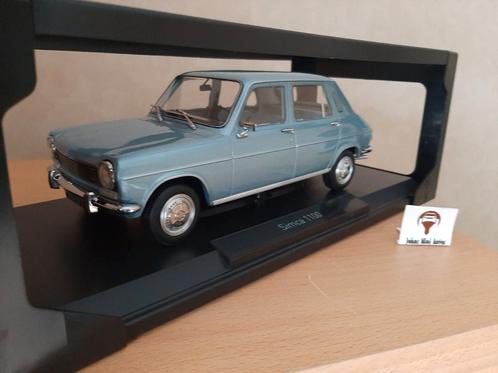 Simca 1100 GLS 1968 Estoril blue metallic van Norev 1:18, Hobby en Vrije tijd, Modelauto's | 1:18, Nieuw, Auto, Norev, Ophalen of Verzenden